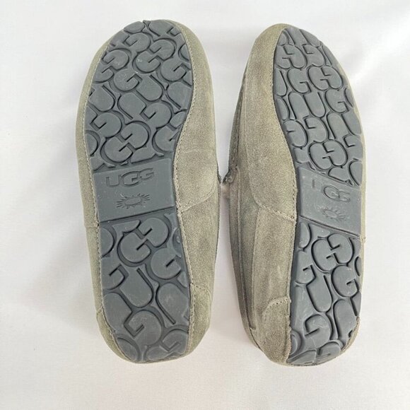 UGG Men's Ascot Slippers Charcoal Size 8 Slip On Casual Comfort - Picture 9 of 12